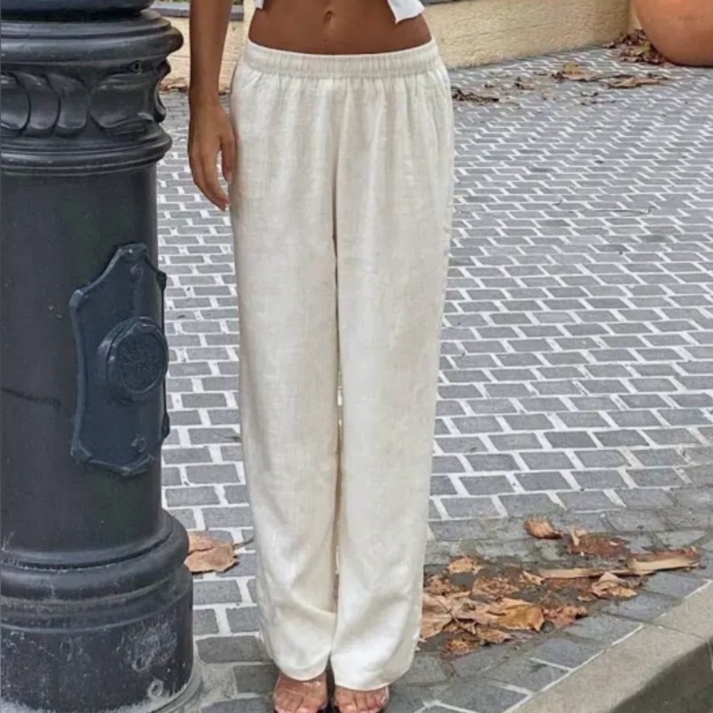 Princess Polly Louis Linen Blend Pants